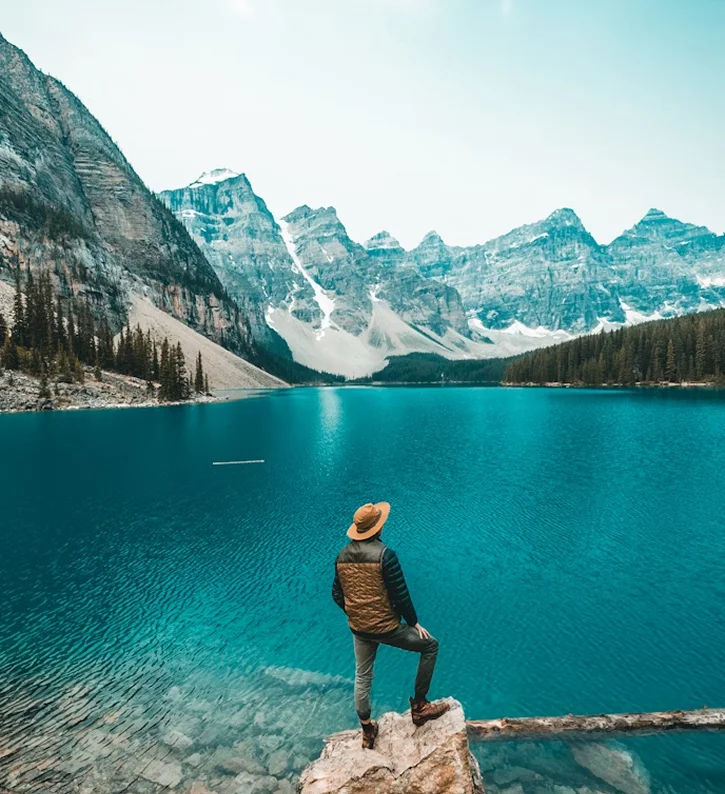 Mountain lake view